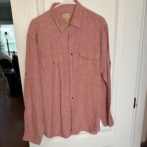 Women’s Red Button-Up Shirt